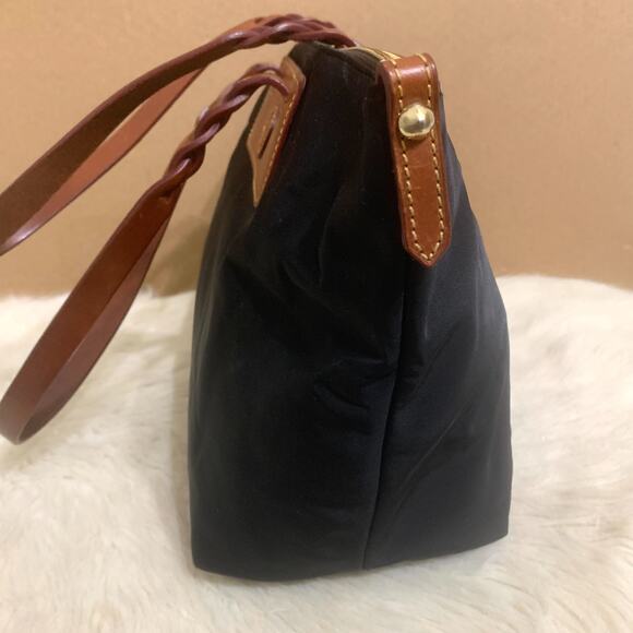 DOONEY & BOURKE Vintage Black Nylon Large Zip Top Shopper Tote Shoulder Bag - Picture 8 of 16